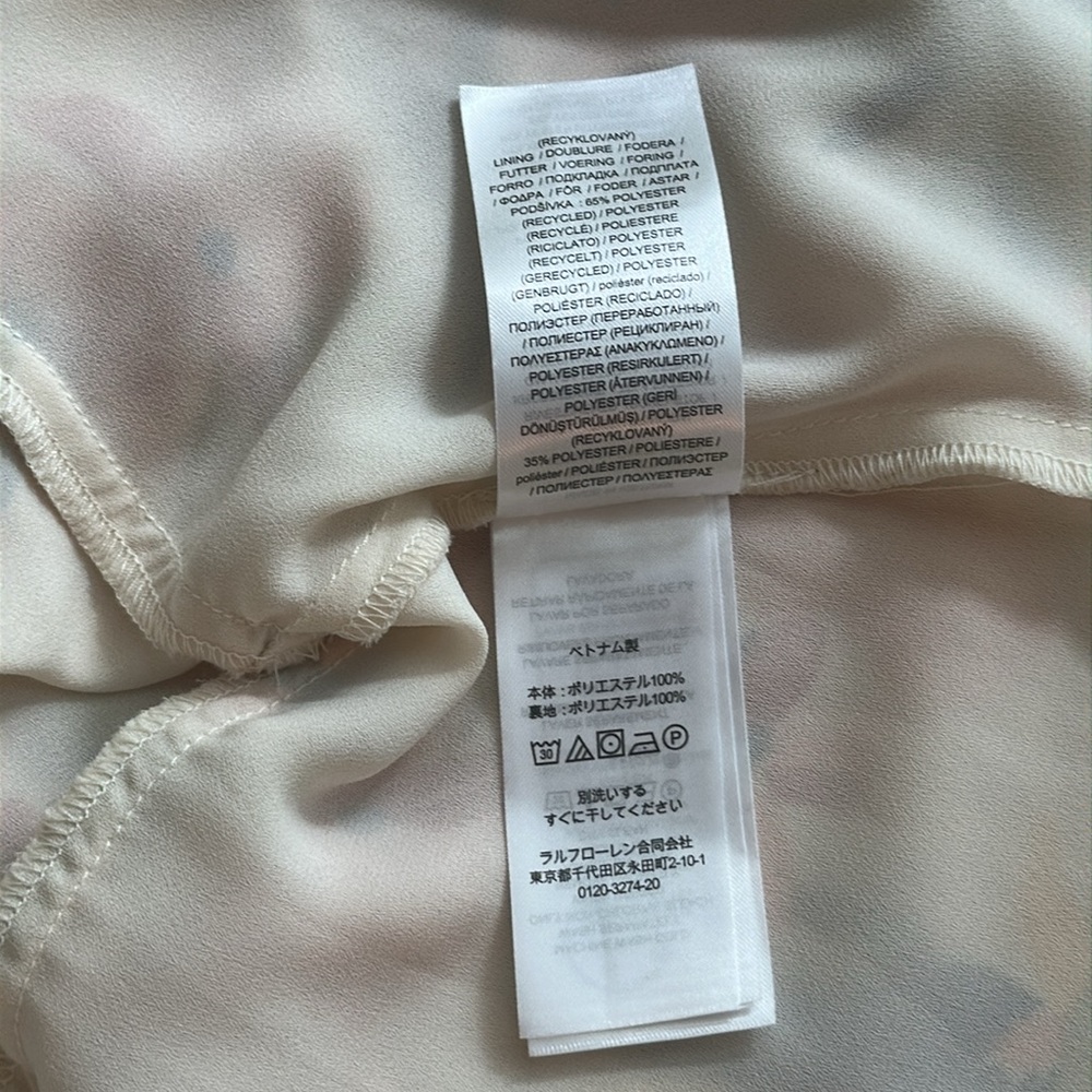 RALPH LAUREN Elegant Cream Maxi Dress. - Picture 12 of 14